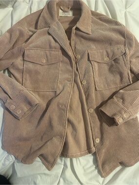 26 International Ashley Utility Corduroy Jacket in Light Blush